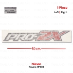 Sticker สติ๊กเกอร์ "PRO-2X" ของแท้ 1 ชิ้น สีขาว,ดำ,แดง สำหรับ Nissan Navara NP300 D23 4x2 4x4 Pick Up ปี 2020-2022